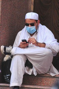 man with medical mask